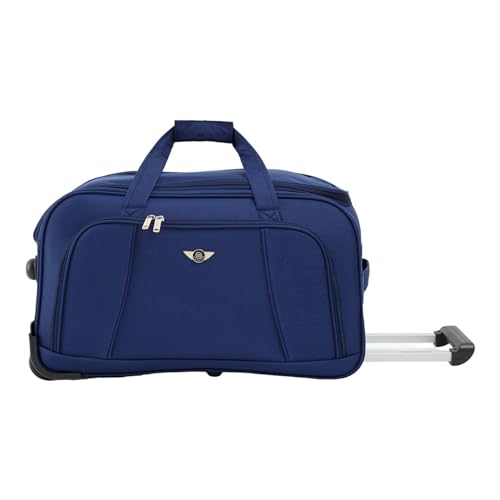 SANTINO, Sacola de Viagem Sardenha Pol 2 Rodas Santino G - NDS501G Cor: Azul Marinho