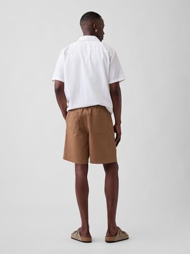 Image of Gap Men Solid Regular Fit Mid Rise Shorts