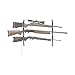 Allen Company Shotgun, Rifle, and Bow Truck Rear Window Gun Rack - Firearm Mount for Car or Wall - Adjustable Design - Black