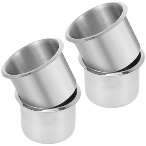 POPETPOP �h�����N�z���_�[ �ԗp �J�b�v�z���_�[ �X�e�����X�� ���ߍ��� �J�b�v�z���_�[ �}�����{�[�gRV�L�����s���O�J�[ �ԍڃJ�b�v�z���_�[ �J�b�v�X�^���h 4�Z�b�g