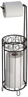 InterDesign Twigz Toilet Tissue Roll Stand Plus, Bronze