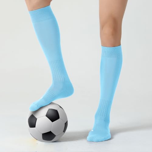 Image of CS CELERSPORT 2 /3 Pack Soccer Softball Baseball Socks for Youth Kids Adult Multi-Sport Compression Knee High Socks