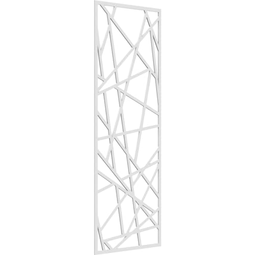 Image of 31 3 /8 inchW x 79 3 /8 inchH x 3 /8 inchT Conway Decorative Fretwork Wall Panels in Architectural Grade PVC