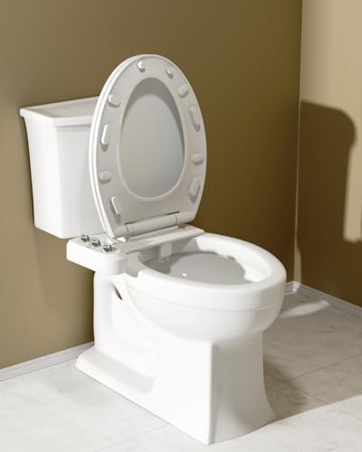 Hibbent 10 PCS Toilet Seat Bumpers, Strong Adhesive, Toilet Spacers Bidet - image 2