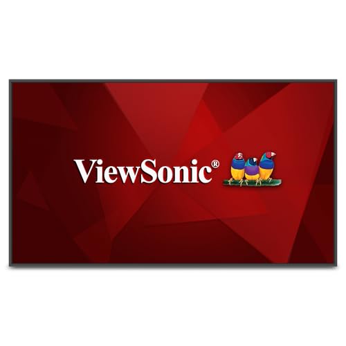 Image of ViewSonic CDE86G3 86 Inch 4K UHD OS-Free Commercial Display with 500-nit Brightness, 1200:1 Contrast Ratio, 10W Dual Speakers, HDMI, USB C, VGA, and USB Inputs