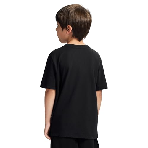 Image of Messi Boys' Lifestyle Short Sleeve T-Shirt, Slim-fit Graphic Tee, Cotton Blend Fabric