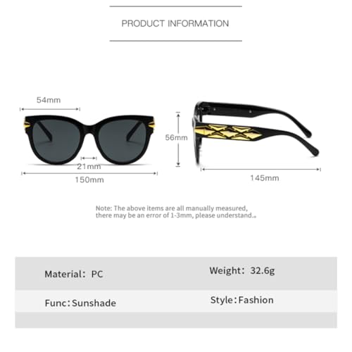 Lunettes de soleil œil de chat rondes pour en finir avec l'éblouissement UV400