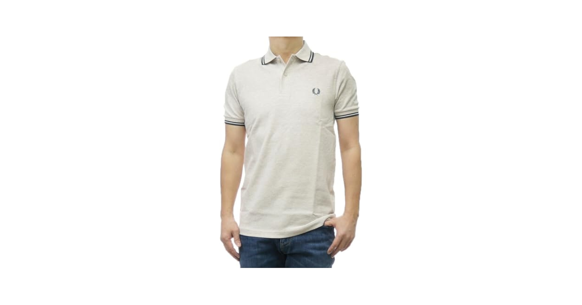 FRED PERRY クリームポロシャツ Mサイズ FRED PERRY ポロシャツ ポロ 「FRED PERRY」TWIN TIPPED SHIRT