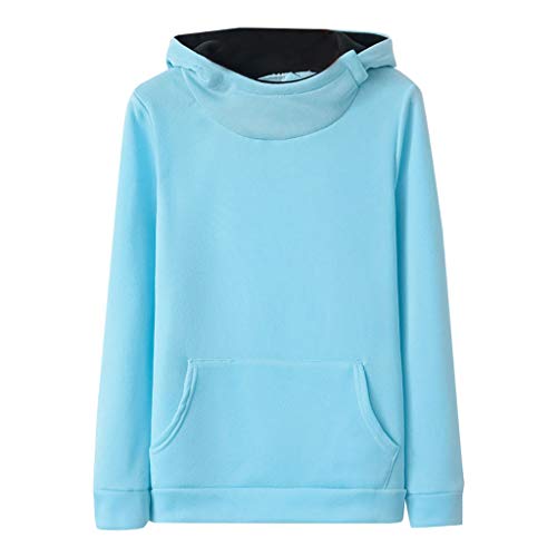 Preisvergleich Produktbild Maleya Damen Brief Drucken Kapuzenpullover Mädchen Langarm Hoodie Einfarbig Strickpullover Lässig Sweatshirt Strickjacke Sportswear Oberseiten Mit Kapuze Pulli Tops Langarmshirt Bluse
