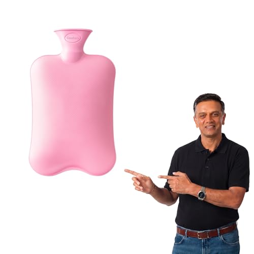 Image of Careforce Hot Water Bag for Pain Relief Heating Pad for Periods Cramps, Muscle Aches Heat Pack for Back, Neck, Shoulder and Body Relief -Pink
