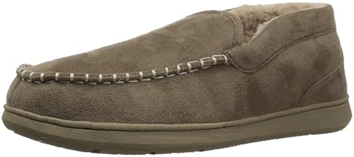 Product Image of the Dockers Men's Douglas Ultra-Light Moccasin Premium Slippers, Taupe, 12 M US