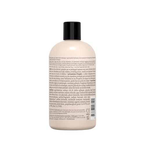 philosophy scent-sational hydrating bath & shower gels - efficiently cleanses, soothes & comforts dry skin - vegan & cruelty free formula