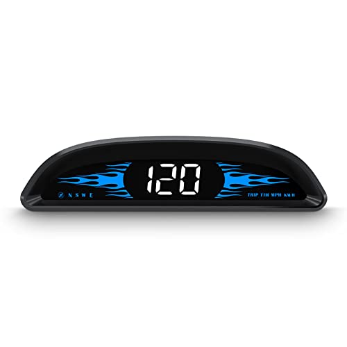 AMROOLOO Compteur de vitesse GPS pour voiture, affichage de la vitesse, affichage tête haute, compteur de vitesse, compatible avec toutes les voitures