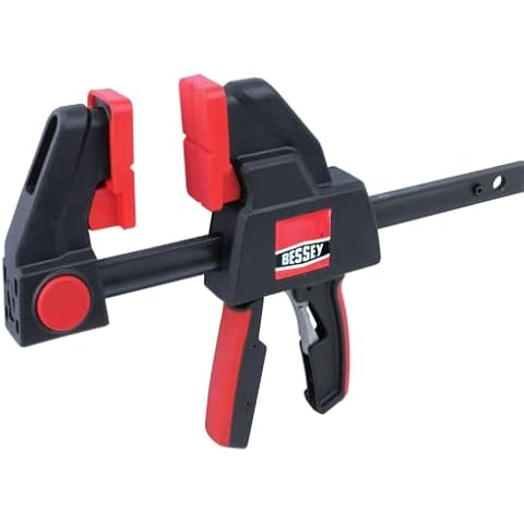BESSEY EHK SERIES - 600 lb Clamping Force - 12 in - EHKXL12 Trigger Clamp Set - 3.625 in. Throat Depth - Wood Clamps, Tools, & Equipment for Woodworking, Carpentry, Home Improvement, DIY Cover