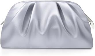 lovyoCoCo Clutch Purse for Women Soft Pleated PU Wedding Clutch, Elegant Evening Bag for Galas, Proms,Cocktail Parties