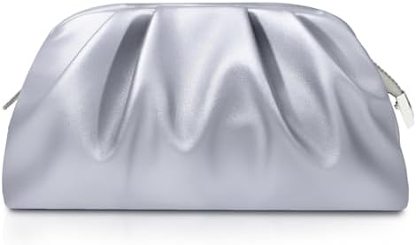 lovyoCoCo Clutch Purse for Women Soft Pleated PU Wedding Clutch, Elegant Evening Bag for Galas, Proms,Cocktail Parties