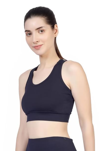 Image of Sports Bra for Women | Non-Padded High Support Gym, Yoga & Running Bra | Seamless Sweat-Wicking Polyester Workout Bra