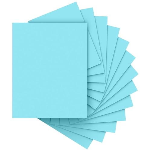 40 Sheets Blue Cardstock Paper 8.5 x 11 Thick Card Stock Paper Light Blue Cardstock Printer Paper 8.5 x 11 200 GSM Construction Paper 8 1/2 x 11 for DIY Cards Invitations Greeting Cards