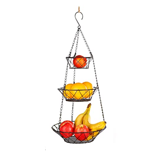 änge Etagere - 76 cm Küchenampel für mehr Platz Obstkorb hängend - Obst...