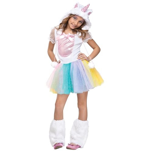 Fun World Unicorn Costume, Small 4-6, Multicolor