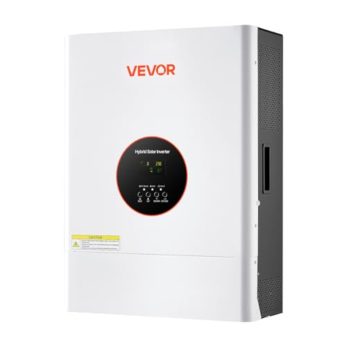 Image of VEVOR 6000W 48V Hybrid Solar Inverter, 120V/240V Split Phase, Built-in 120A MPPT Solar Controller, Low Frequency Pure Sine Wave Power Inverter Charger, for Lead Acid Lithium Battery Off-Grid Systems