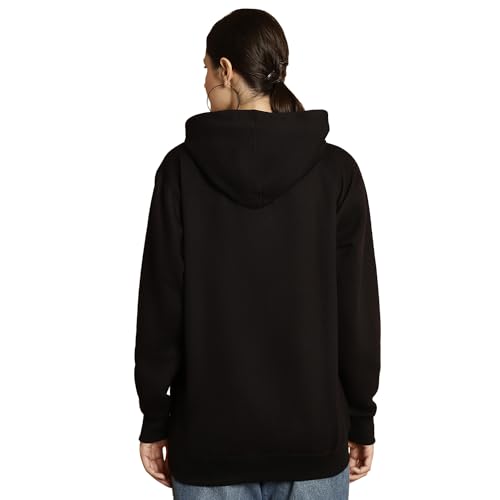 Image of Mack Jonney Printed Hooded Cotton Fleece Sweatshirt for Women-MACK32482