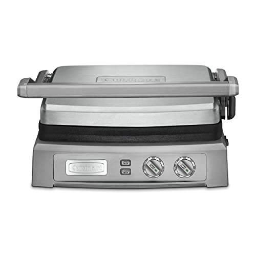 Cuisinart Gr-150 Griddler Deluxe (Brushed Stainless) Bundle With Nylon Flipper Tongs (2 Items) #TOP6