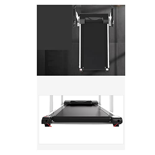 Image of Electric Treadmill Jogging Machine Folding Exercise Indoor Fitness Treadmill (White)