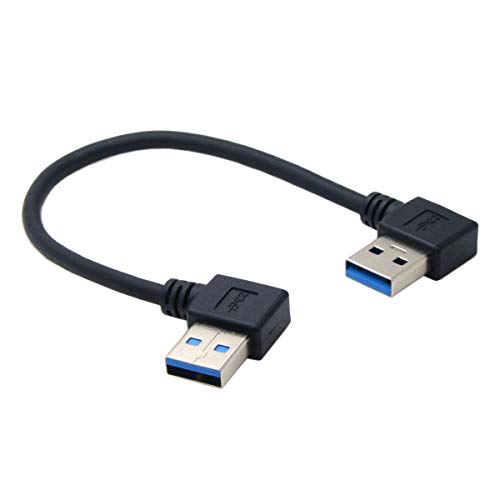 chenyang USB 3.0 Cable USB 3.0 90 Degree Angled Data Extension Cable for Hard Disk Laptop 0.5M, BLACK - Image 4