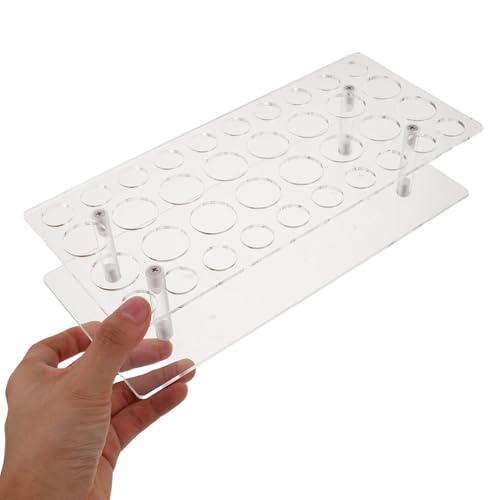 Expositor de perfumes acrílico transparente con 36 ranuras estables 4
