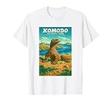 Komodo National Park Vintage Design Komodo Dragon Wildlife T-Shirt