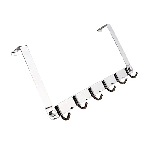 TEHAUX Door Hanger Stainless Steel Organizer Space-Saver Wall-Mounted for Towels Cloths Hats Boys and Girls' Coats
