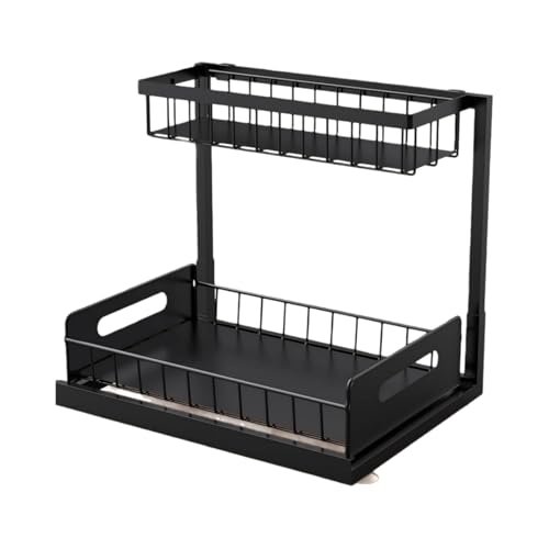 Hxuolue �V���N�����[���b�N ��i�����o���^�C�v �r���� �X�p�C�X�����H�� �L�b�`���L���r�l�b�g�o�X���[���p �ȃX�y�[�X�X�}�[�g��e�ʃo�X�P�b�g �������I (�u���b�N,36.2*27*27.2 cm(2��))