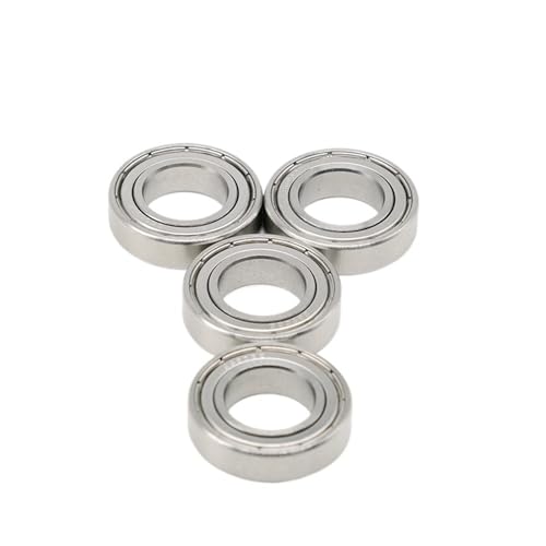 Rodamiento 6807ZZ de acero cromado con doble blindaje de metal para maquetas y motores