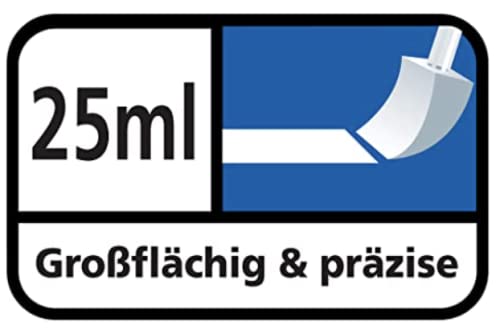 BIC 8871661 Tipp-Ex Rapid, 2 x 25 ml Korrekturflüssigkeit, Korrekturfluid mit Auftragsschwämmchen für präzises Ausbessern