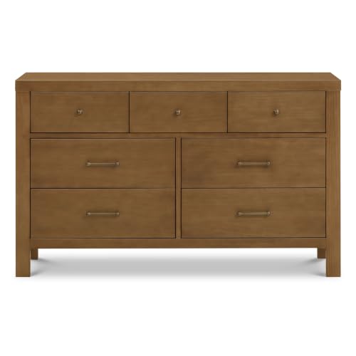 Image of NAMESAKE Nantucket 7-Drawer Wide Assembled Dresser (56 inch) in Natural Walnut, Greenguard Gold Certified