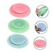 PRETYZOOM 3pcs Silicone Tableware Sucker Suction Cup Plate Boy Girl Dishes Suction Wide Compatibility Mat