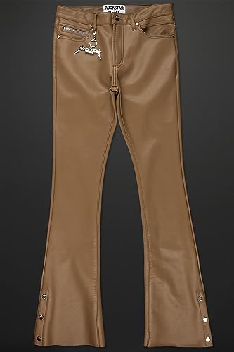 Men's Ennis PU Stacked Flare Jean2