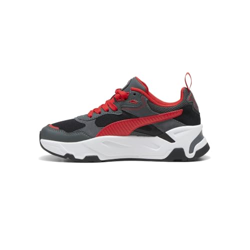 PUMA Kids Boys F1 Trinity Lace Up Sneakers Shoes Casual - Grey - Size 5 M3