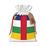 Sacs d'emballage réutilisables polyvalents avec imprimé drapeau de l'Afrique centrale pour les occasions spéciales, anniversaires, fêtes, etc