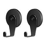 FYY Magnetic Wreath Hanger, 2 Pack Heavy Duty Magnets with Hook for Refrigerator, Christmas Decoration Magnetic Hooks for Metal Front Door, Cruise Hook Hanger for Hanging Cabins Grill Coat Pattern 1