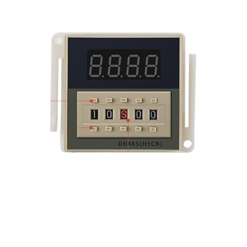 Interrupteur de retard programmable avec relais temporisé numérique LED AC 220V
