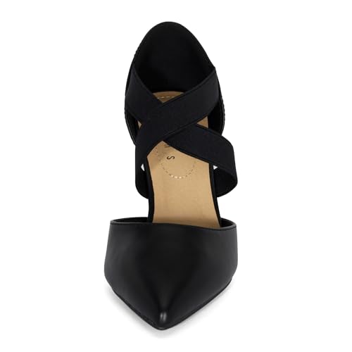 STYLISH S BOGO ~ Womens Pointed Toe Elastic Criss Cross Strap High Heel Dress Pumps4