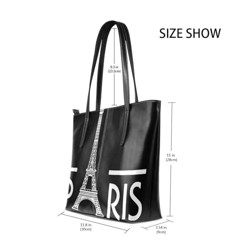 Image of Top Handle Bag for Women Vegan Leather Lady Purse Shoulder Bag