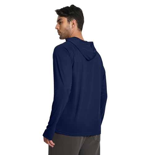 Men's Athletic Hoodies Moisture Wicking Long Sleeve Fishing Shirts UPF Sun Protection Rash Guards Shirts Thumb Hole2