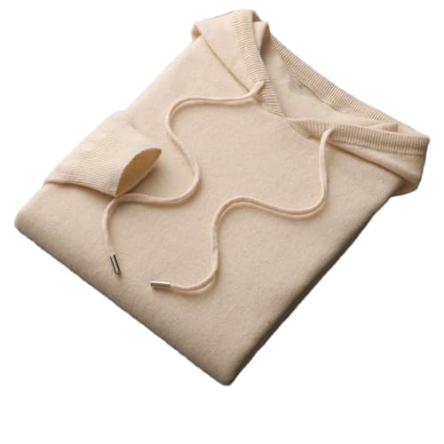 Men's Pullover Sweater Hooded Collar Casual Long Sleeve Solid Color Slim Fit Pullover Sweaters