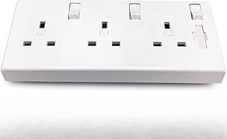 1 Gang Or 2 Gang To 3 Gang 13A Converter Socket Single Or Twin / Double To Triple