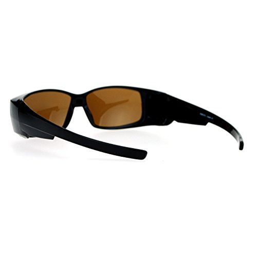 Polarized Fit Over Glasses Sunglasses Womens Rhinestone Rectangular3