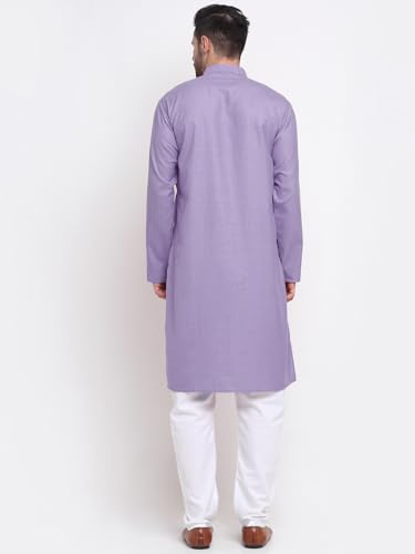 Image of KRAFT INDIA Men Cotton Stripped Kurta ONLY