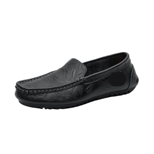 Mens Square Toe Loafers Slip On Moccasins Faux Leather Comfortable Anti Slip Flexible Lightweight Prom Wedding Casual Shoes